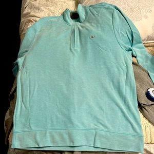 Vineyard Vines teal long sleeve pullover